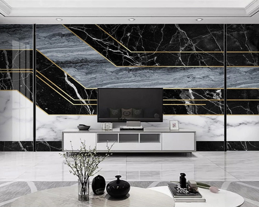 3D Wallpaper Marble Geometric